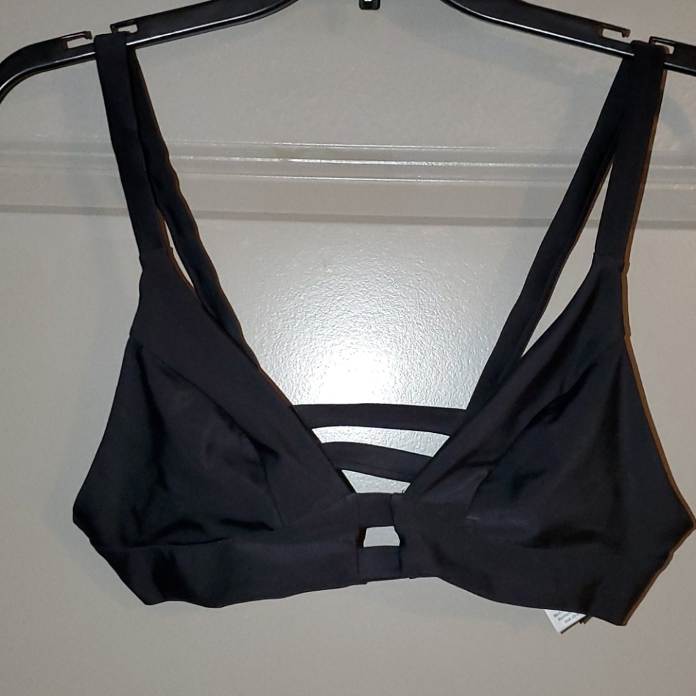 Sexy black swim top